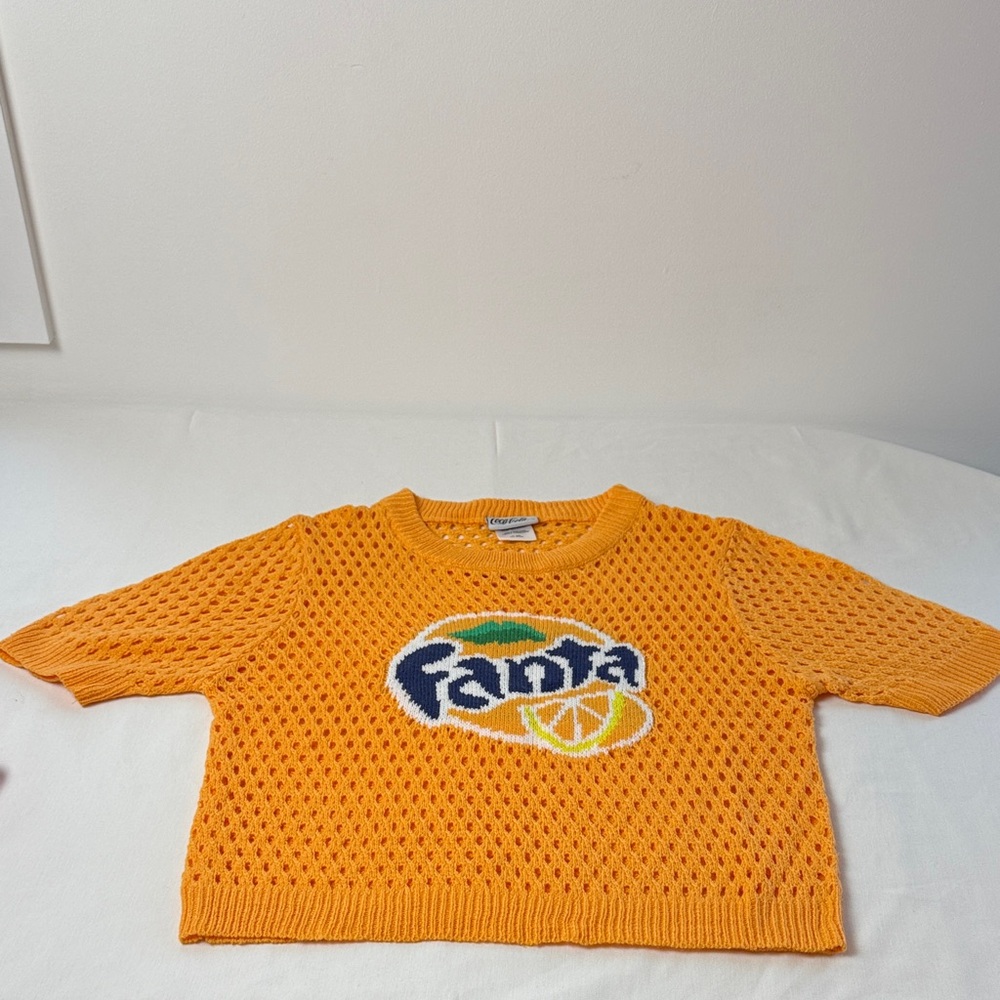 Coca Cola Yellow Knit Sweater